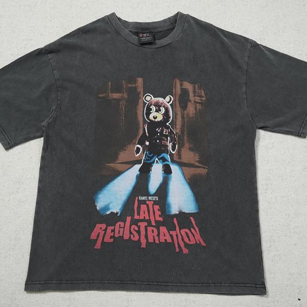 Kanye West Drop Out Bear Loose Short Sleeve T Shirt